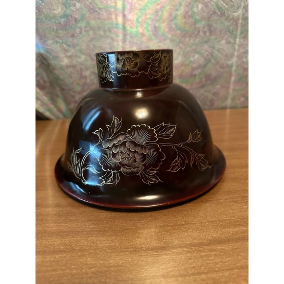 Vintage Large Handmade in occupied Japan (1945/1951) metal bowl/serving dish90 - Picture 7 of 10